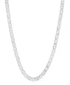 Steeltime Unisex Sterling Silver Mariner Superflat Necklace