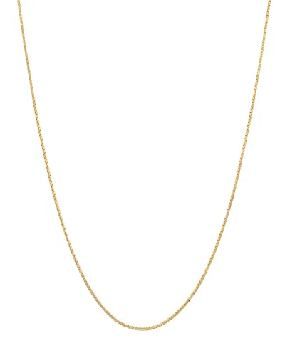 Steeltime Women's 14k Gold Plated Box Chain Necklace