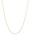 Steeltime Women's 14k Gold Plated Box Chain Necklace