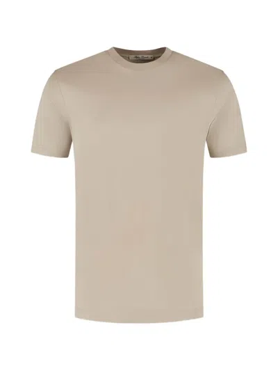 Stefan Brandt Crew-neck Short-sleeve T-shirt In Neutral