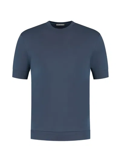 Stefan Brandt Crew-neck T-shirt In Blue