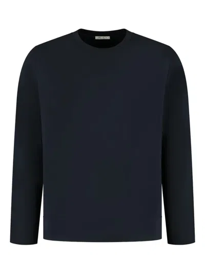 Stefan Brandt Edwin 2 Lafte Crewneck Jumper In Blue