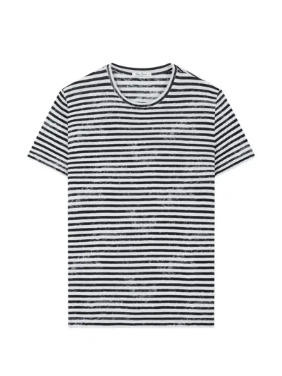 Stefan Brandt Enno Striped T-shirt In White