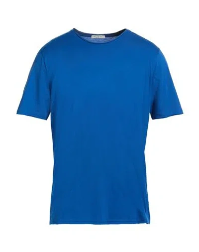 Stefan Brandt Man T-shirt Blue Size Xl Pima Cotton