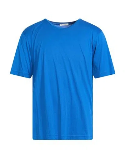 Stefan Brandt Man T-shirt Bright Blue Size Xxl Pima Cotton