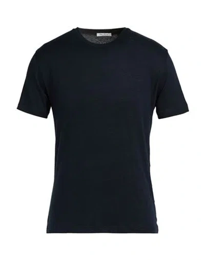 Stefan Brandt Man T-shirt Navy Size 3xl Linen, Elastane
