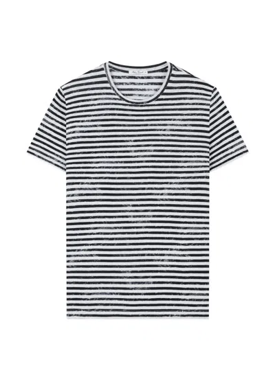 Stefan Brandt Streifenshirt In Black