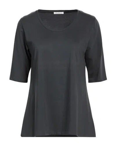 Stefan Brandt Woman T-shirt Charcoal Size Xxl Cotton In Gray