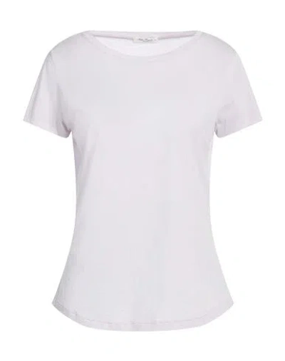 Stefan Brandt Woman T-shirt Lilac Size M Organic Cotton In White