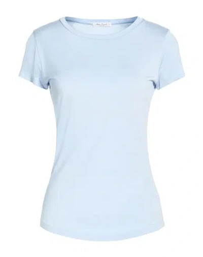 Stefan Brandt Woman T-shirt Sky Blue Size Xl Silk In Multi