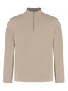 Stefan Brandt Zip Neck Knitwear In Nude
