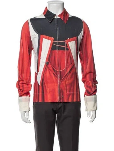 Pre-owned Stefan Cooke 2020 'trompe L'oeil' Jacket In Red