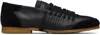 Stefan Cooke Black Laced Trainer Sneakers In Black