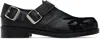 Stefan Cooke Black Pegasus Biker Monkstraps In Black