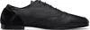 Stefan Cooke Black Slashed Dancer Oxfords In Black