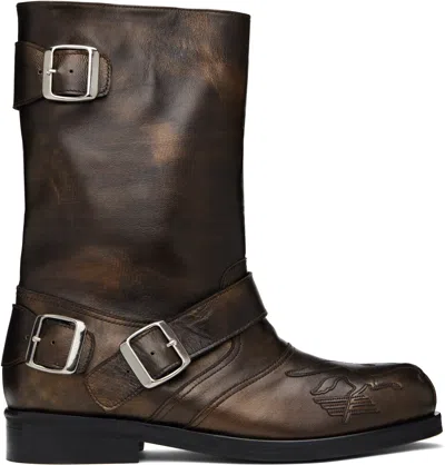 Stefan Cooke Brown Pegasus Boots