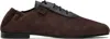 Stefan Cooke Brown Racer Oxfords In Brown