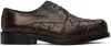 Stefan Cooke Brown Star Square Toe Derbys In Brown