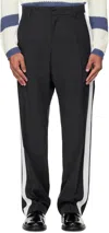 Stefan Cooke Gray Tuxedo Trousers In Gray
