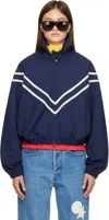 Stefan Cooke Navy Pinking Corded Jacket In Blue