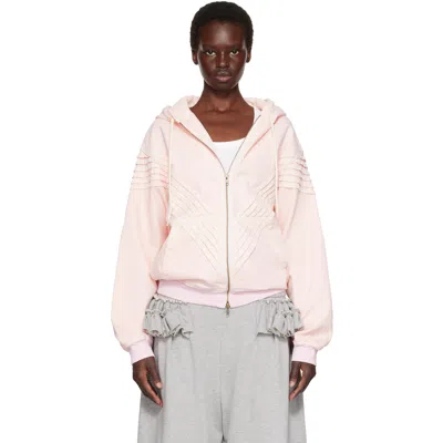 Stefan Cooke Pink Chevron Hooded Jacket