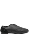 Stefan Cooke Slashed Dancer Derby Shoes In Black