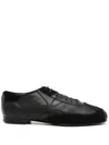 Stefan Cooke Slashed Hybrid Derby Shoes In Black