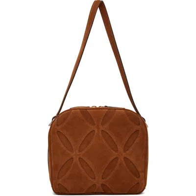 Stefan Cooke Tan Bowling Bag In Brown Suede