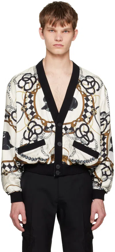 Stefan Cooke White Printed Cardigan