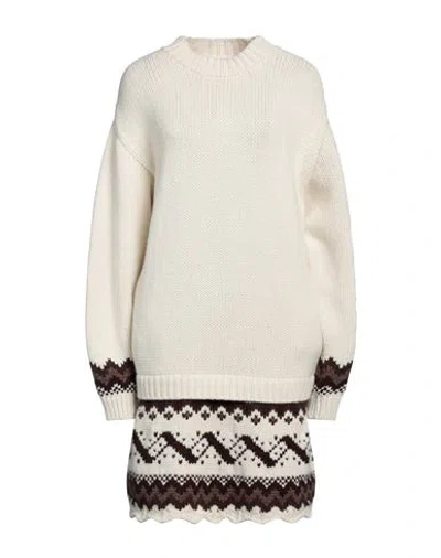 Stefan Cooke Woman Short Dress Ivory Size S Wool In White