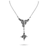 Stefan Hafner 18k White Gold 1.05ct Diamond And Black Diamond Necklace Sh38-031325 In White