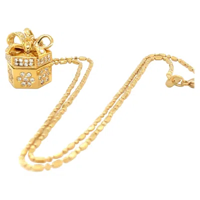 Pre-owned Stefan Hafner 18kt Yg Diamond .62ct Ruby .19ct. Pendant Gift Box Charm Necklace In Multi