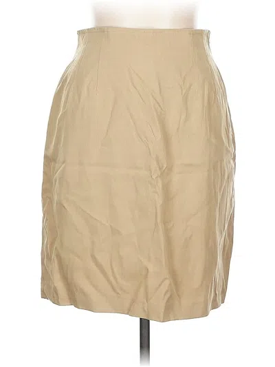 Pre-owned Stefanel Casual Skirt In Tan