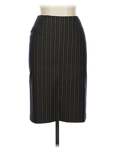 Pre-owned Stefanel Formal Skirt In Black