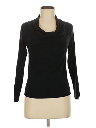 Pre-owned Stefanel Long Sleeve Top Black Cowl Neck Tops