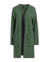 Stefanel Woman Cardigan Military Green Size L Merino Wool, Viscose, Polyamide, Cashmere In Green