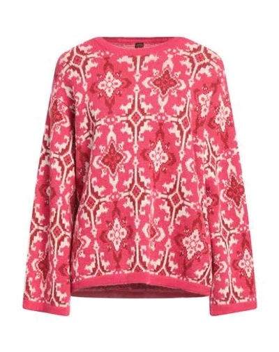Stefanel Woman Sweater Fuchsia Size Xs Acrylic, Wool, Alpaca Wool In Pink