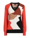 Stefanel Woman Sweater Orange Size Xs Acrylic, Wool In Orange