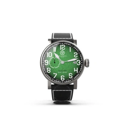 Stefano Braga Huginn Automatic Green Dial Men's Watch Huginn-b-ve-06vnr In Black / Green / Grey