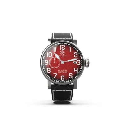 Stefano Braga Huginn Automatic Red Dial Men's Watch Huginn-b-ro-06vnr In Red   / Black / Grey
