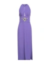 Stefano De Lellis Woman Maxi Dress Purple Size 8 Pes, Elastane
