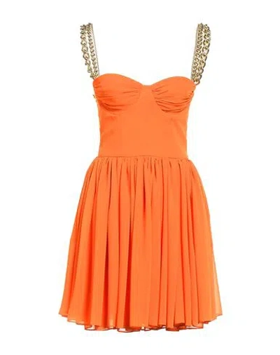 Stefano De Lellis Woman Mini Dress Orange Size 6 Pes - Polyethersulfone