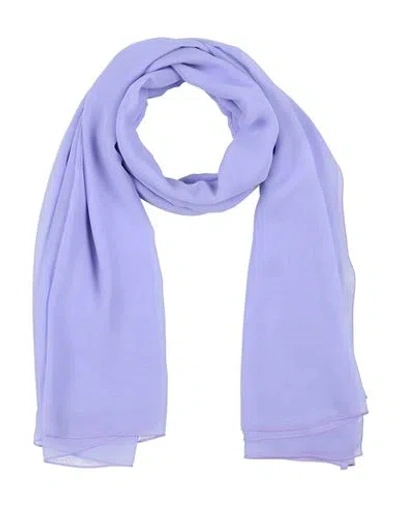 Stefano De Lellis Woman Scarf Lilac Size - Polyester In Purple
