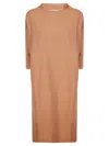 Stefano Mortari Short-sleeve Midi Dress In Brown