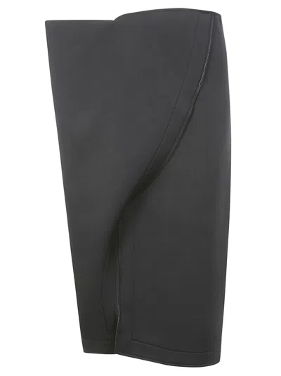 STEFANO MORTARI STEFANO MORTARI BLACK MIDI SKIRT