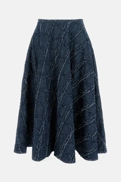 Stefano Mortari Blue Denim Skirt