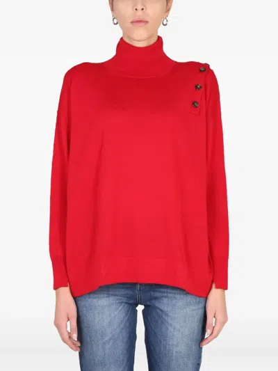 STEFANO MORTARI BUTTON TURTLENECK SWEATER