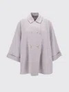 Stefano Mortari Classic Grey Coat With Refined Silhouette In White