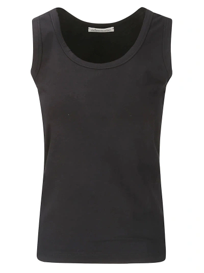 Stefano Mortari Cotton Elastane Tank Top In Black