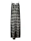 Stefano Mortari Crochet Midi Dress In Black